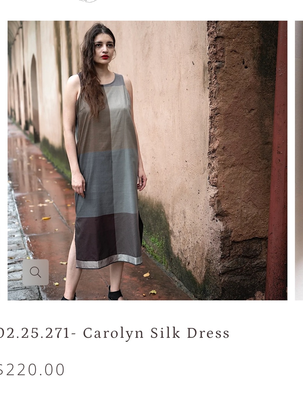 Carolyn silk dress
